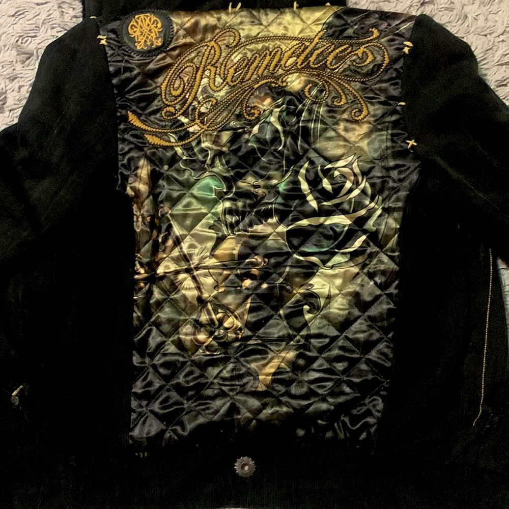 Remetee LA satin Jacket Style: Women Teathered Shell